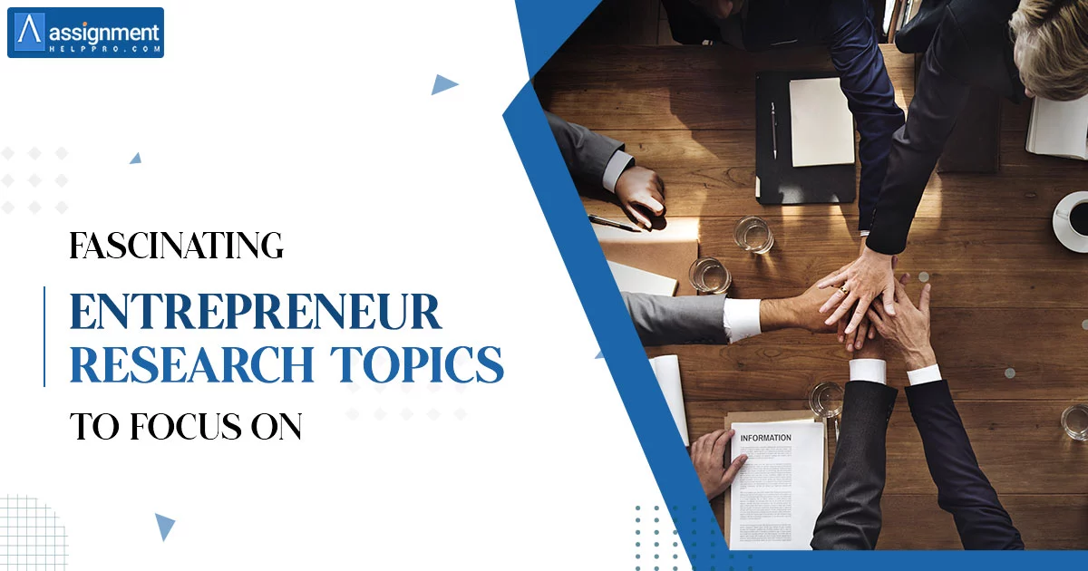 research topic on entrepreneurship